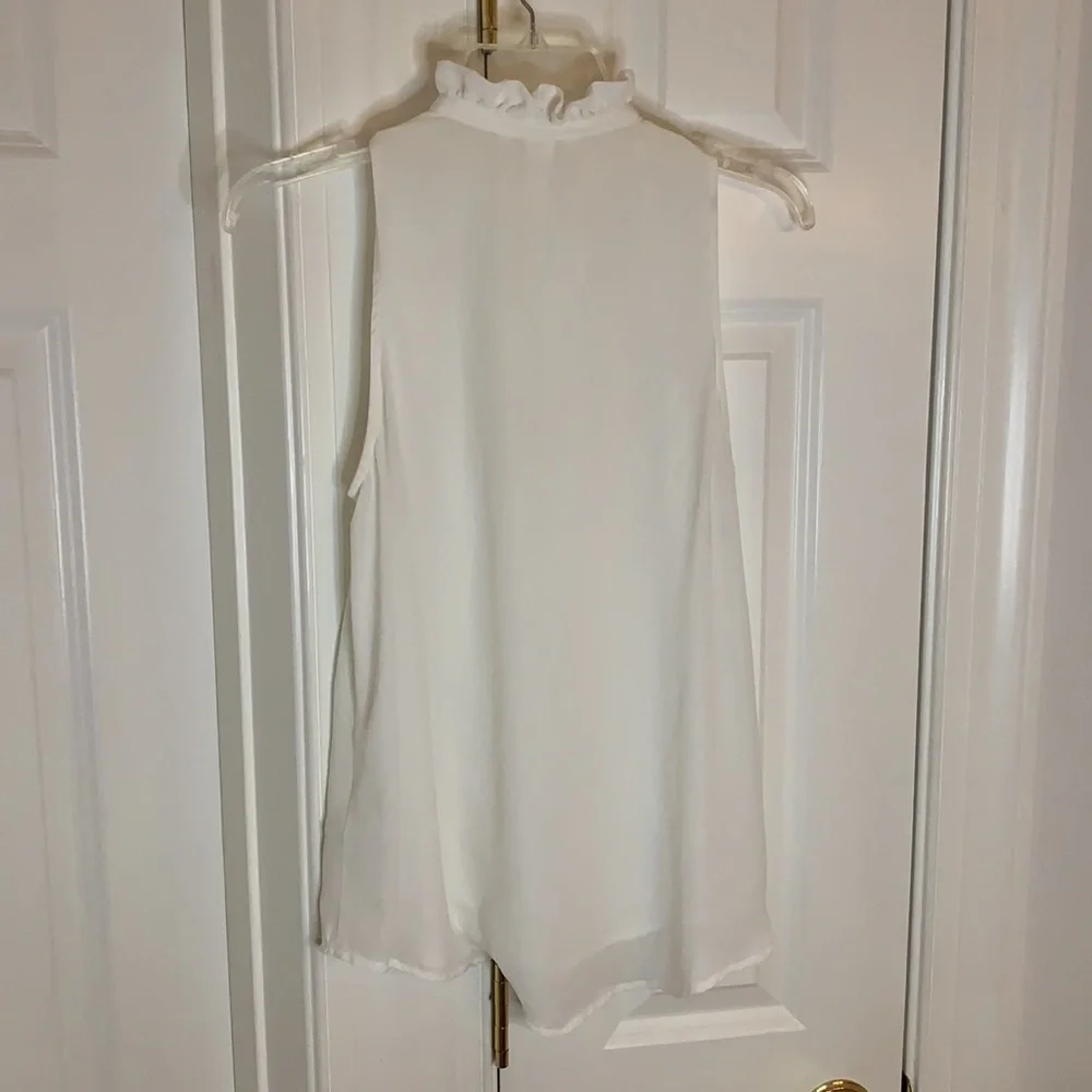 H&M White Ruffle Blouse - Picture 4 of 5